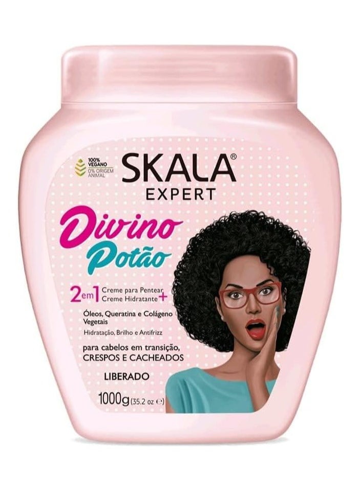 SKALA - Scala Divine Curls 2 in 1 Professional Therapeutic Cream kg Net Weight 33.81 oz - Image 1