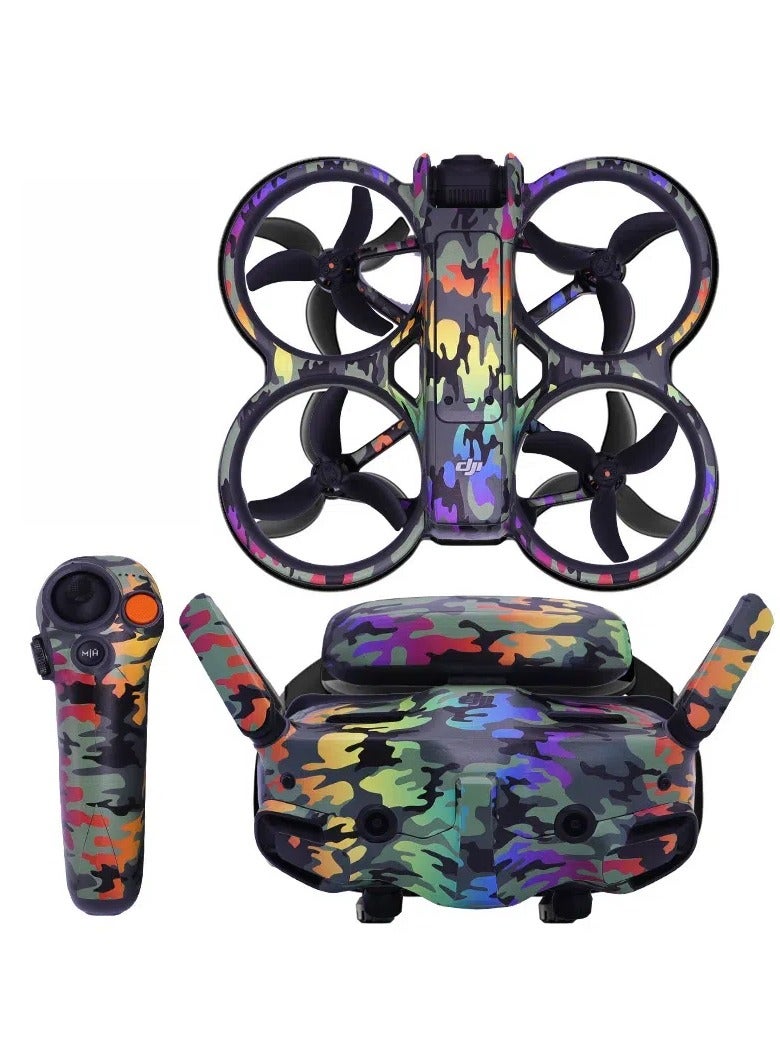 General Compatible with DJI Avata 2 Sticker Set, Goggles 3 Glasses Film, Adhesive Sticker Accessory  - Image 1