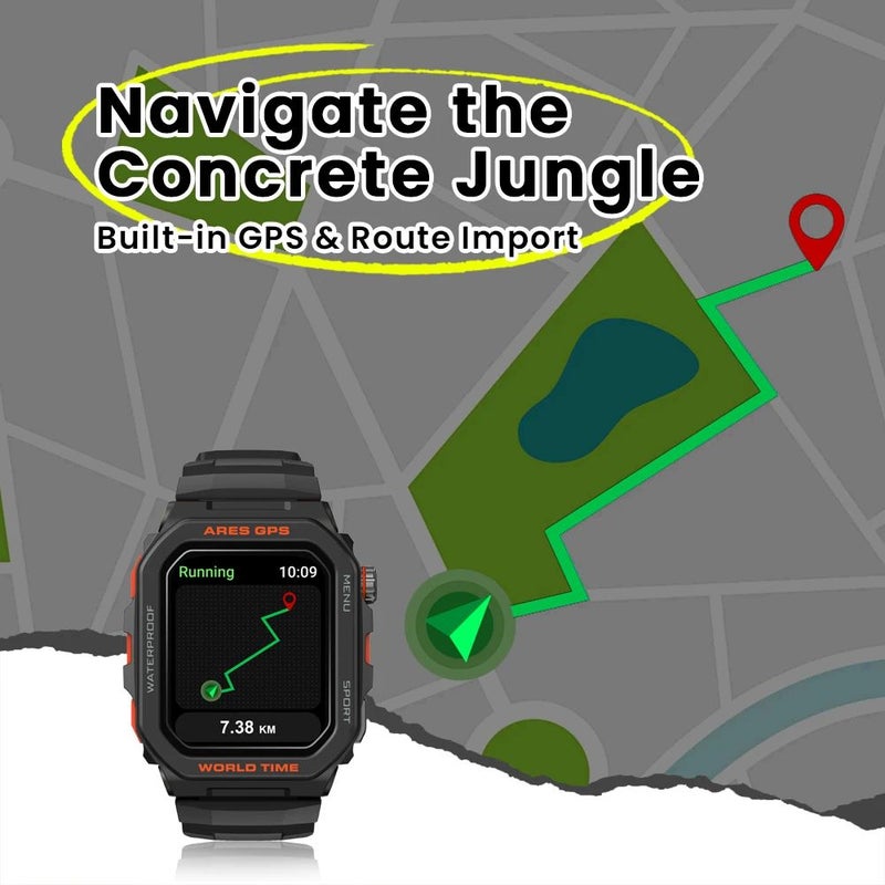 زيبليز ساعة ذكية Zeblaze Ares GPS - أبيض - Image 5