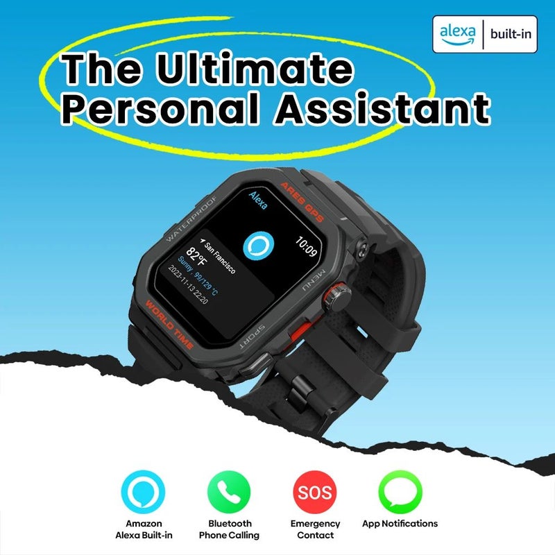 زيبليز ساعة ذكية Zeblaze Ares GPS - أبيض - Image 2