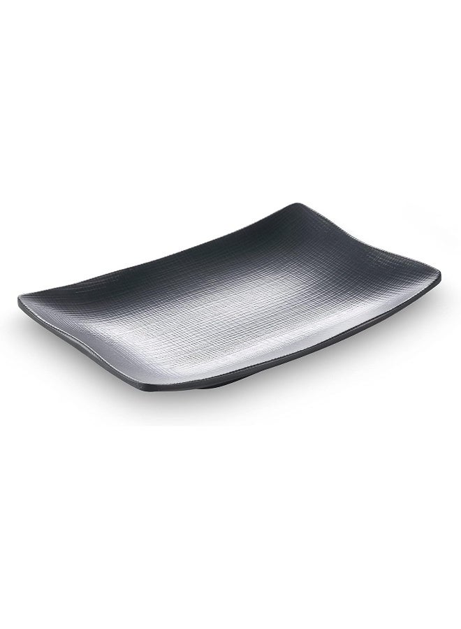Servewell Servewell Melamine Rectangular Plate 20.4 * 15.6 * 2.6Cm Black 