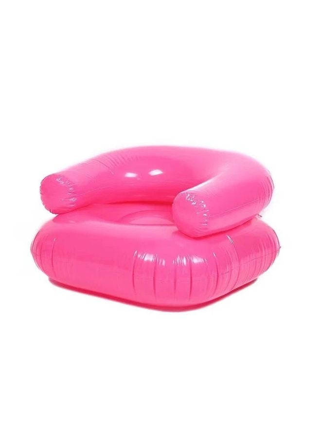 Large Pink Inflatable Sofa Portable Outdoor Furniture for Camping Beach Poolside - Image 1