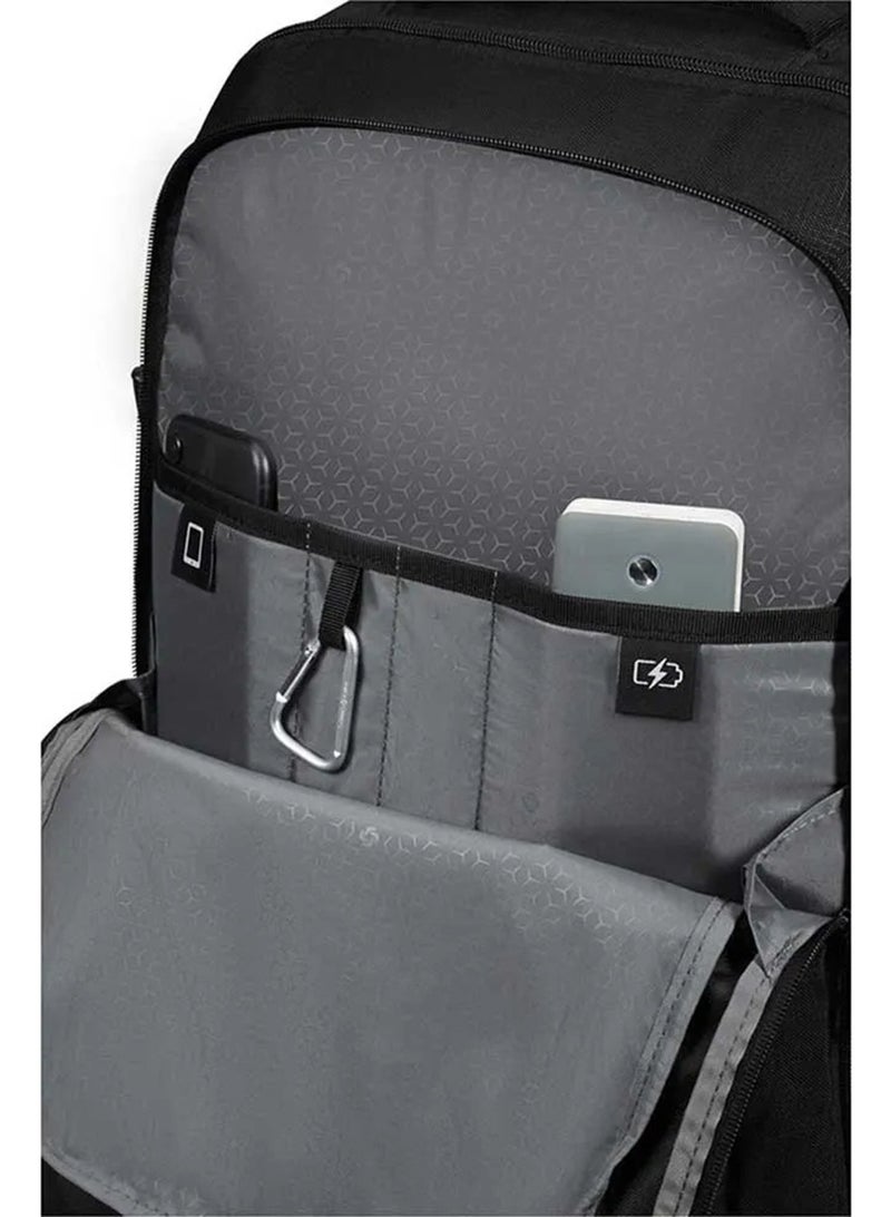 Samsonite Roader Wheeled Backpack 55 cm / 20 inch, RPET, Black|Laptop & Tablet Compartment|Spacious Interior|Adjustable Strap - 2 Years International Warranty - Image 5