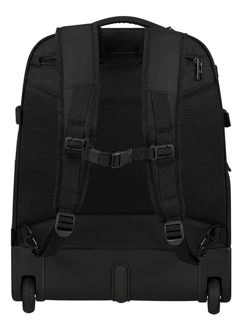 Samsonite Roader Wheeled Backpack 55 cm / 20 inch, RPET, Black|Laptop & Tablet Compartment|Spacious Interior|Adjustable Strap - 2 Years International Warranty - Image 2