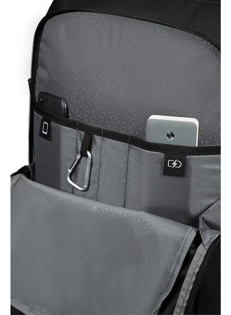 Samsonite Roader Wheeled Backpack 55 cm / 20 inch, RPET, Black|Laptop & Tablet Compartment|Spacious Interior|Adjustable Strap - 2 Years International Warranty - Image 4