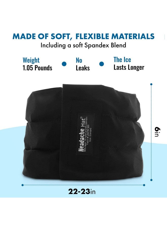 Headache Hat Headache Hat Halo - Migraine Relief Cap Long Lasting Cooling Ice Pack Mask - Cold Compress Head Wrap for Tension, Stress & Hangover Natural Cooling Therapy - Image 4