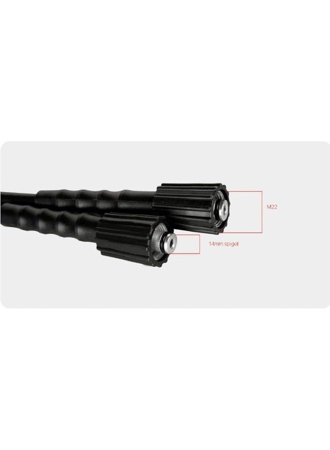 NUZAMAS 10M (32.8Ft) High Pressure Washer Replacement Hose, Water Cleaning Kit M22 14 Connection  - Image 3