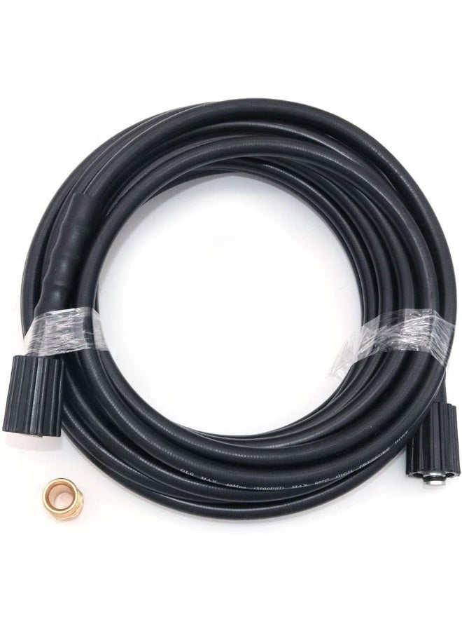 NUZAMAS 10M (32.8Ft) High Pressure Washer Replacement Hose, Water Cleaning Kit M22 14 Connection  - Image 4