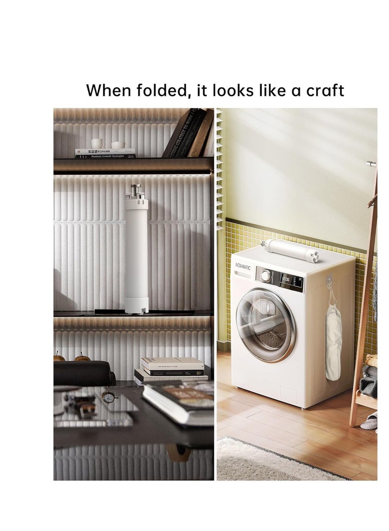 SYOSI Tripod Clothes Drying Rack, Portable, Foldable and Space Saving, Collapsible Drying Rack for Laundry, Travel, Indoor, Outdoor, A Folding Clothing Rack for Both Travel and Daily Family Use - Image 4