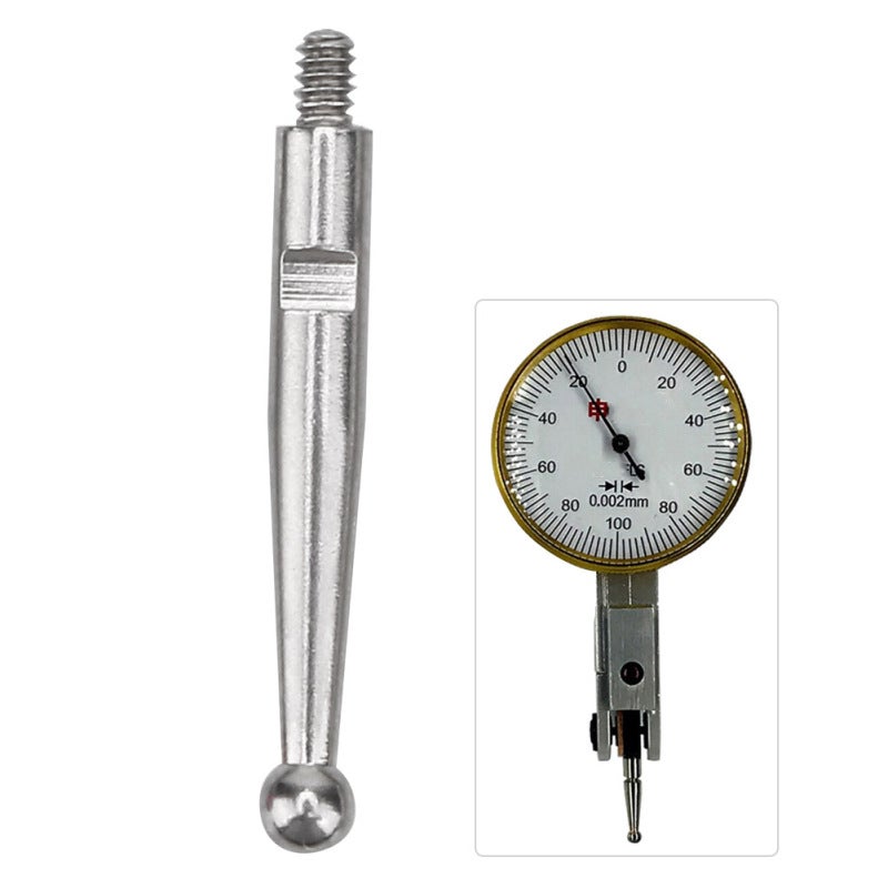 Dial Gauge Indicator Probe: Tungsten Steel M1.4*L39.5*D2.0 High Hardness - Long Service Life Ruby Head Needle for Dovetail Rails Measuring - Image 5