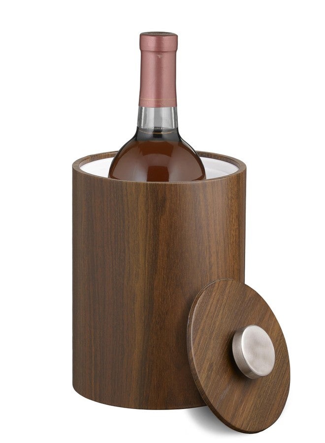 Kraftware Woodcraft Ice Bucket, Tall, Walnut Brown - Image 3