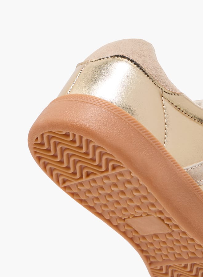 SAMBA Women's Panelled Ankle Sneakers with Lace-Up Closure - Image 5