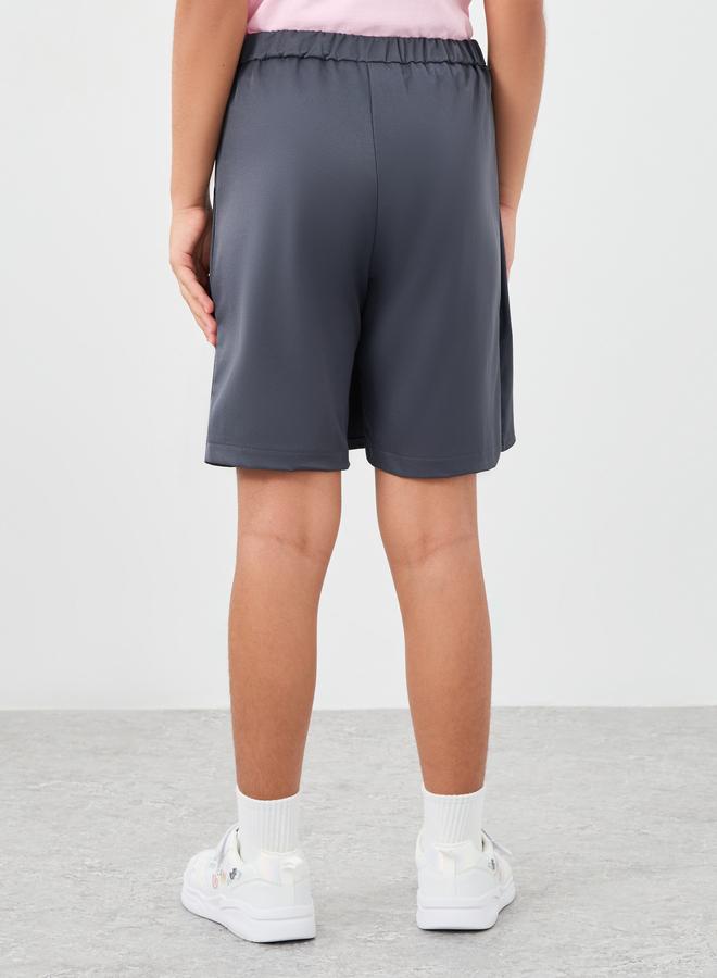 ستايلي سكورت ستيلي جيرلز مدرسي رمادي سادة بأزرار - Image 4