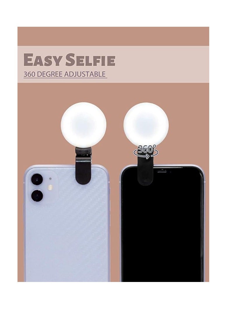 360° Rotatable Clip-On Selfie Ring Light with 3 Brightness Levels – Compatible with Phones, Tablets, Laptops – Ideal for TikTok, Vlogging, Webcam, and More - Image 4