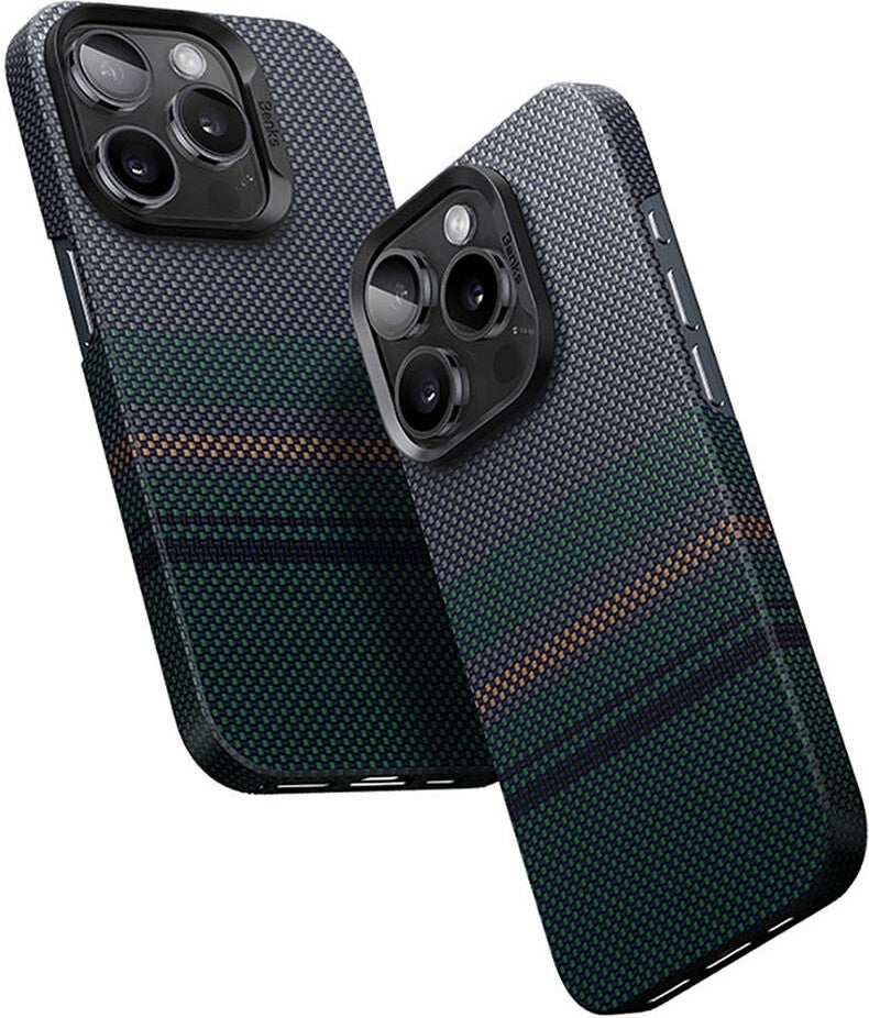 Benks iPhone 14 Pro Compatible Case Magsafe Charging Feature Carbon Fiber Aurora Armorair Kevlar Cover  - Image 1