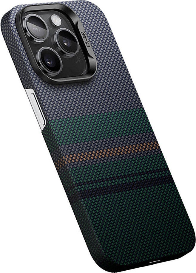 Benks iPhone 14 Pro Compatible Case Magsafe Charging Feature Carbon Fiber Aurora Armorair Kevlar Cover  - Image 2
