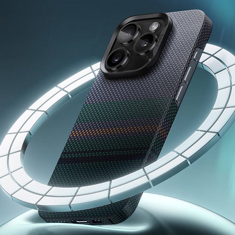 Benks iPhone 14 Pro Compatible Case Magsafe Charging Feature Carbon Fiber Aurora Armorair Kevlar Cover  - Image 5