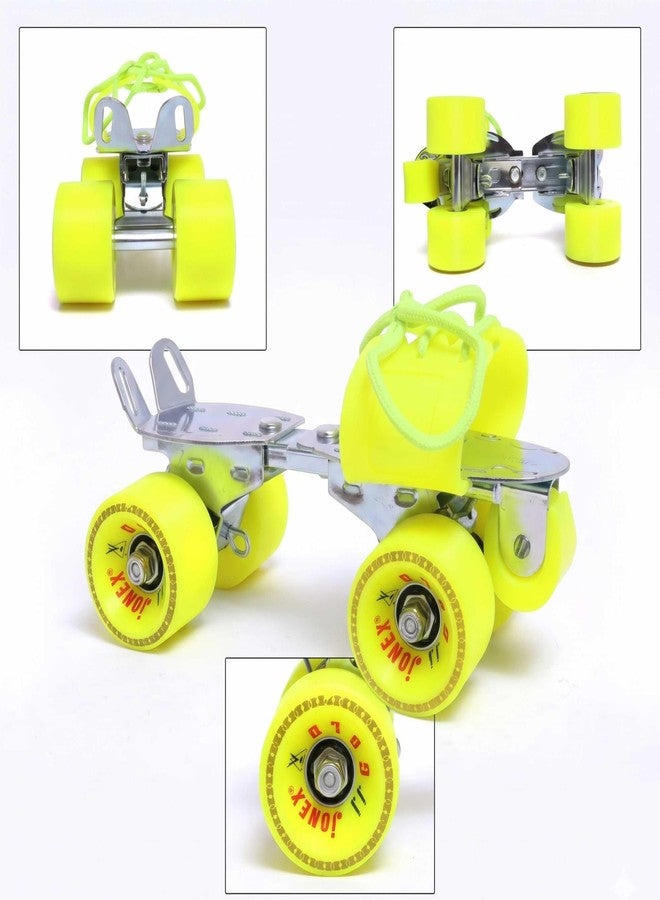 JONEX Adjustable Roller Skates for Men, Skates for Women, Outdoor & Indoor Illuminating (Gold) - Image 2