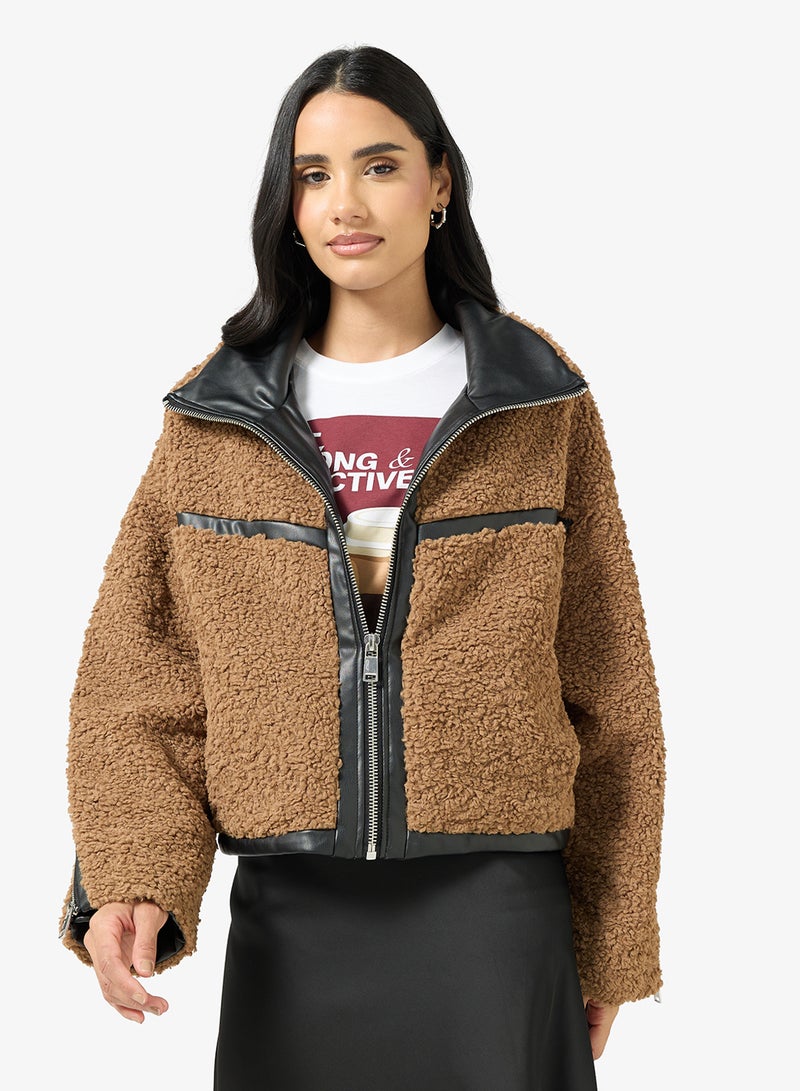 ONLY Onlpatti Life Teddy Short Jacket - Image 1