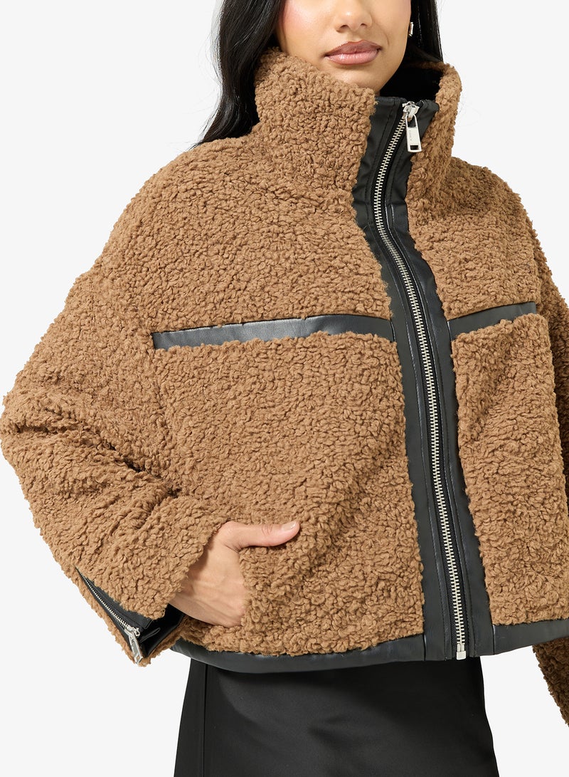 ONLY Onlpatti Life Teddy Short Jacket - Image 3