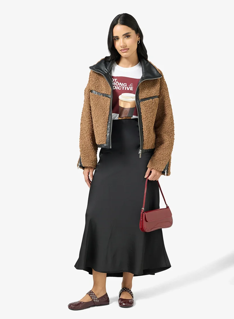 ONLY  Onlpatti Life Teddy Short Jacket for Women | Best Price UAE