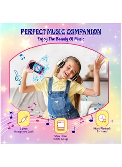 ESSEN Kids Smart Phone Toys for Girls Ages 3-8 Toddler Play Travel Toys with Dual Camera Educational Learning Games Puzzles MP3 Music Player Birthday Gifts for Kids Girls 3 4 5 6 7 8 Year Old  - Image 5