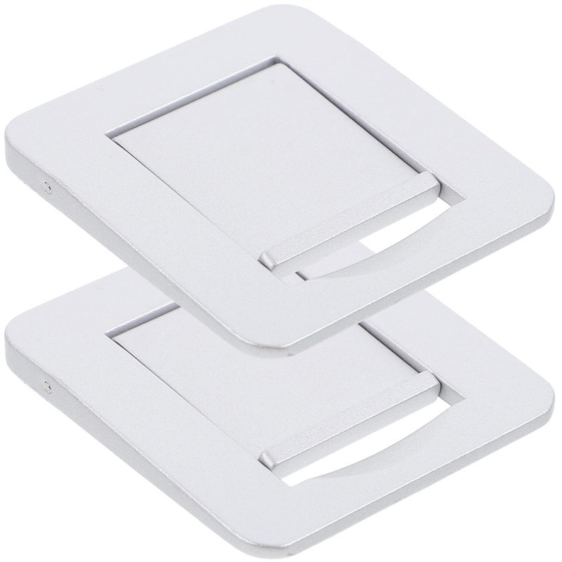 2 Pcs Aluminum Alloy Portable Laptop Riser Stand Cooling Mount Elevated Holder For Desk - Image 2