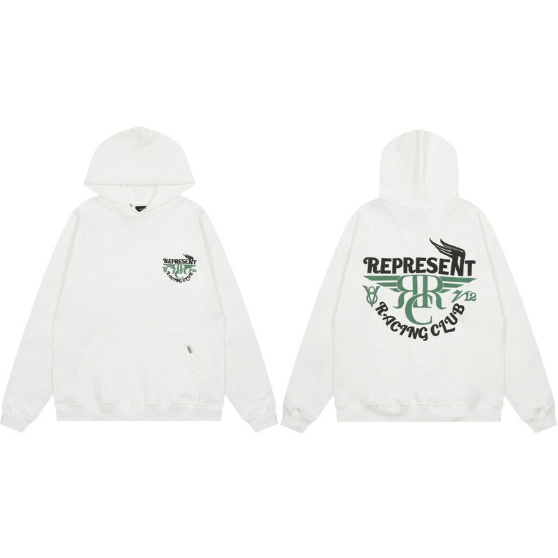 Represent Crocodile Letter Slogan Goddess Angel Tiger Print High Street Hoodie Sweatshirt Trendy - Image 1