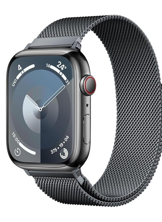 Compatible with Apple Watch Band  41mm 40mm 38mm /S10-42mm for Women and Men, Magnetic Metal Stainless Steel Strap Wristband Compatible for iWatch Series 10 9 8 7 6 5 4 3 2 1 SE Star Light - Image 1