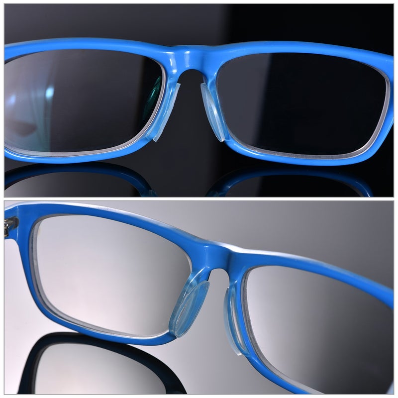 TOODOO 18 Pairs Eyeglasses Nose Pads Adhesive Silicone Glasses Replacement Anti Slip Nosepads for Eyeglass Glasses Sunglasses Transparent 1mm - Image 2