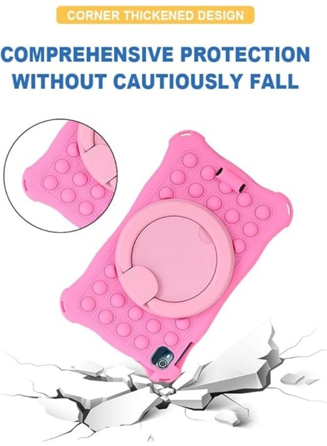General Case Compatible with Nokia T10 8 inch 2023, Kids Friendly Silicone Stand Cover for Nokia T10 Tablet with Handle Kickstand, Shoulder Strap & Stylus Pen  - Image 5