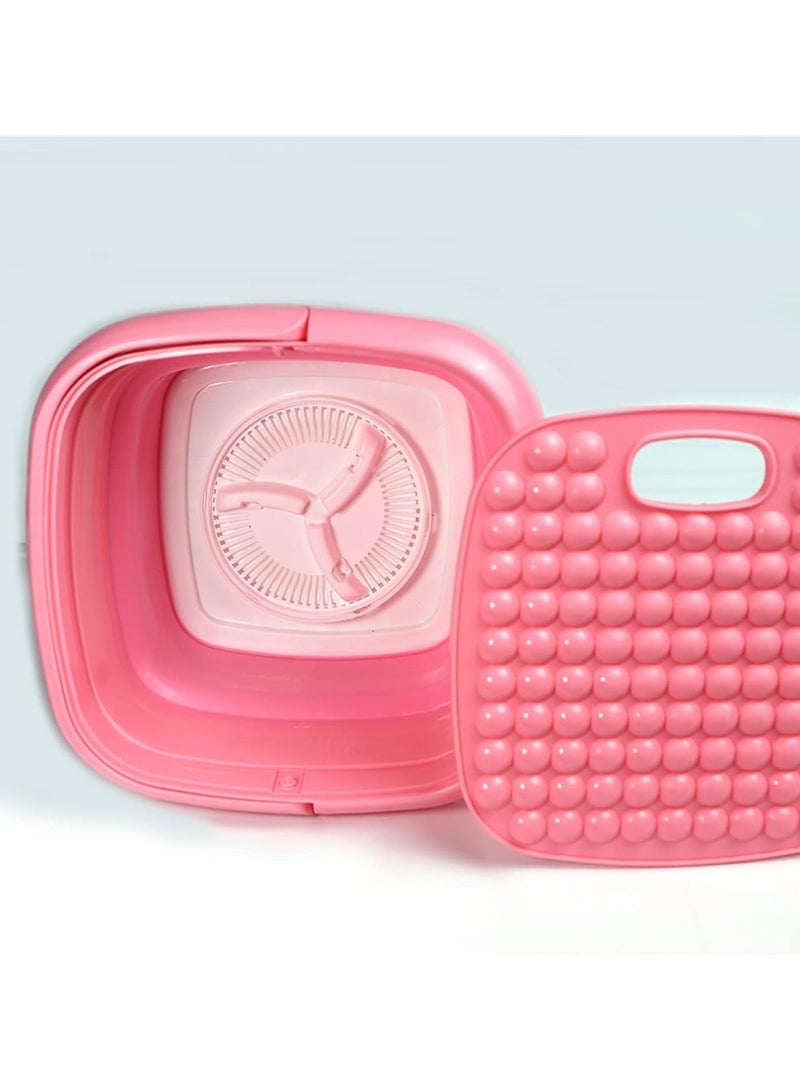 Yameem Folding Portable Mini Turbo Washing Machine Ultrasonic Washer - Image 2