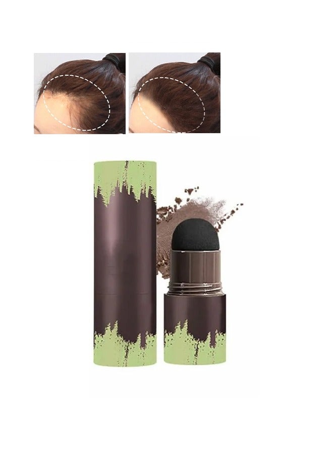 Heyxi Mist Conccaler Hairline Repair Stick, Natural Brown Shade Hairline Powder,Shadow Sponge Pen Waterproof Hair Root Concealer For Thinning Hair Root Touch-Up(02#) - Image 1