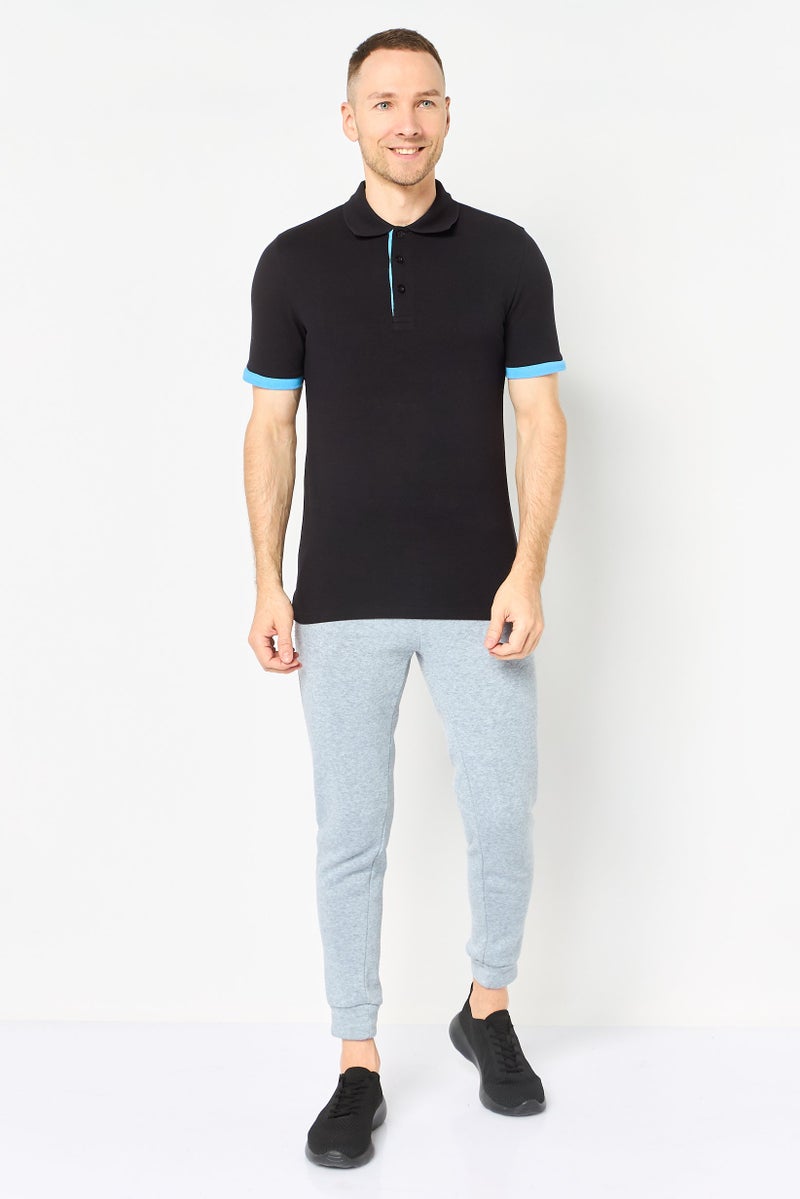 PUMA Men Regular Fit Short Sleeve Outdoor Polo Shirt, Black - Image 2