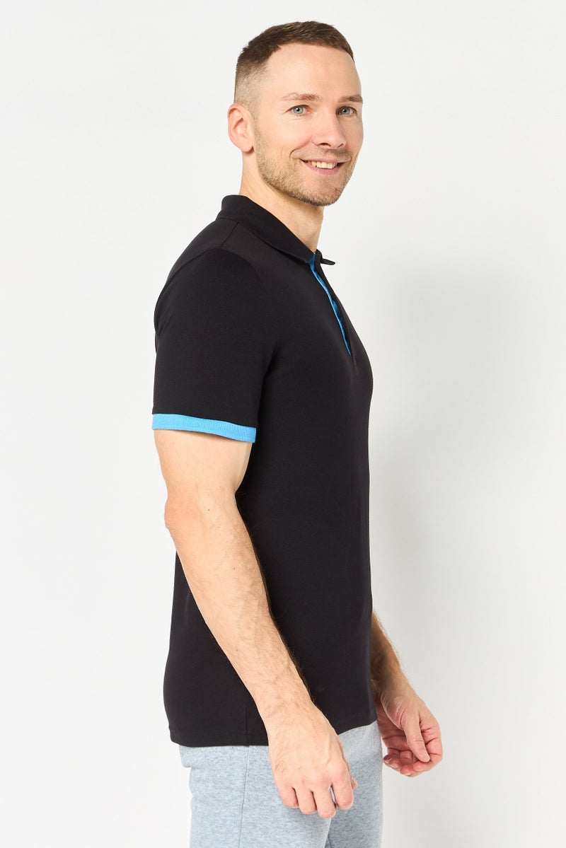 PUMA Men Regular Fit Short Sleeve Outdoor Polo Shirt, Black - Image 3