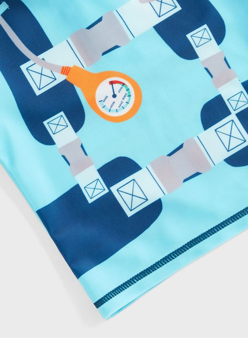 mothercare Kids Graphic T-Shirt & Shorts Set