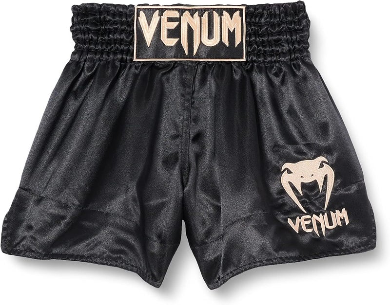 Venum Classic Muay Thai Shorts - Black/Gold - Image 1