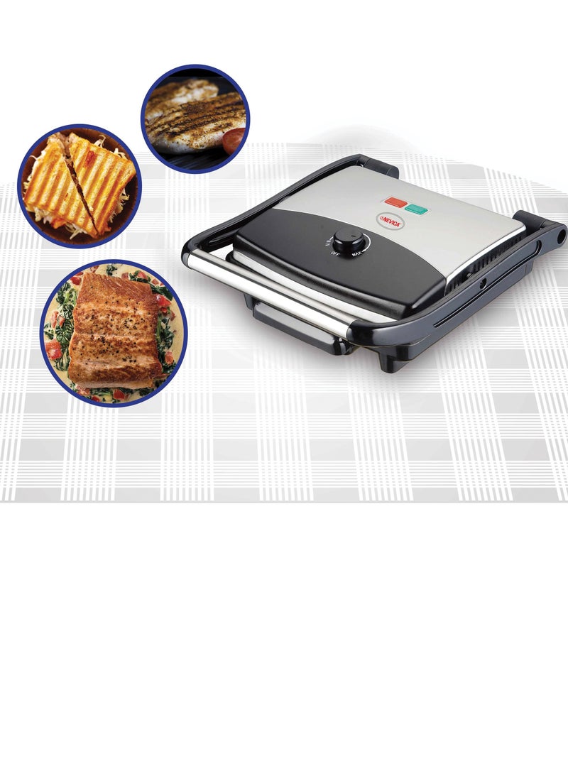 NEVICA Nevica Multi Purpose Contact Grill & Panini Maker -1500W  NV-665CG White  - Image 1