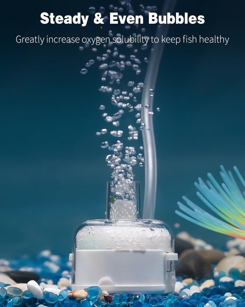 Pawfly Mini Aquarium Sponge Filter, Small Fish Tank Internal Filter with Foam and Air Stone Submersible Bio Sponge Filter for Fish Tanks up to 5 Gallon (Air Pump Not Included) - Image 4