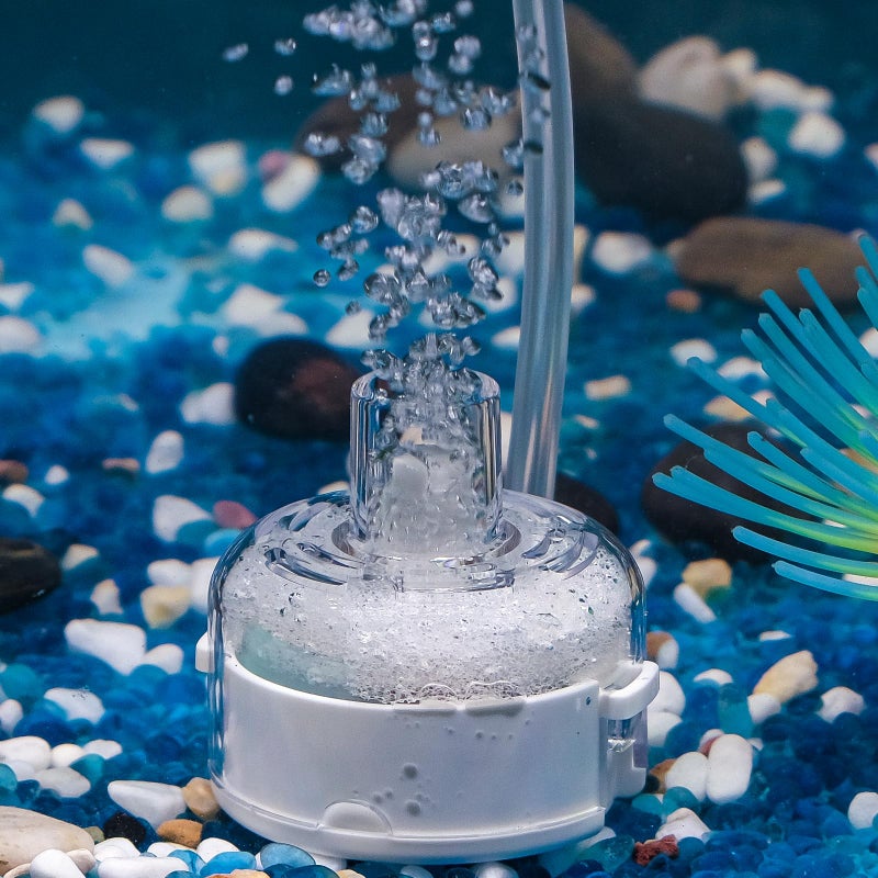 Pawfly Mini Aquarium Sponge Filter, Small Fish Tank Internal Filter with Foam and Air Stone Submersible Bio Sponge Filter for Fish Tanks up to 5 Gallon (Air Pump Not Included) - Image 1
