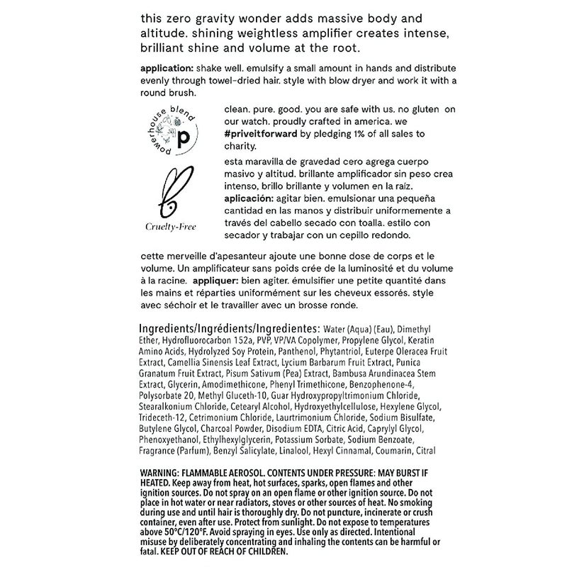 PRIVE PrivÃ© Shining Weightless Amplifier Hair Mousse - Volumizing Mousse for Hair Volume with Bamboo & Green Tea for Root Lift, Shine & Strength - Helps Add Body to Dull, Flat Strands (6.85 oz) - Image 5