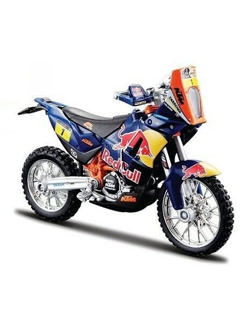 Bburago KTM 450 Rally Dakar #1 "Red Bull" Motorcycle 1/18 by Bburago 51071  - Image 1