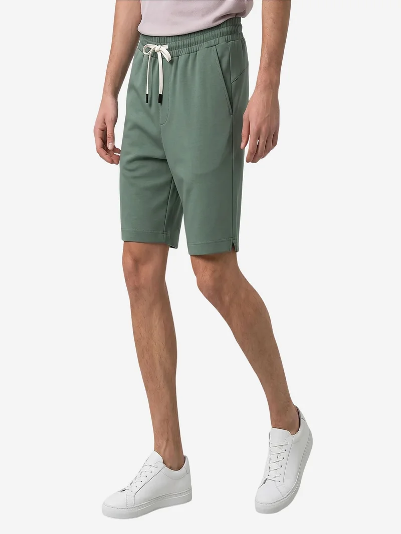 Tommylife Sacramento Green TOMMY Men's Mid Waist Jersey Shorts for Men | Best Price UAE
