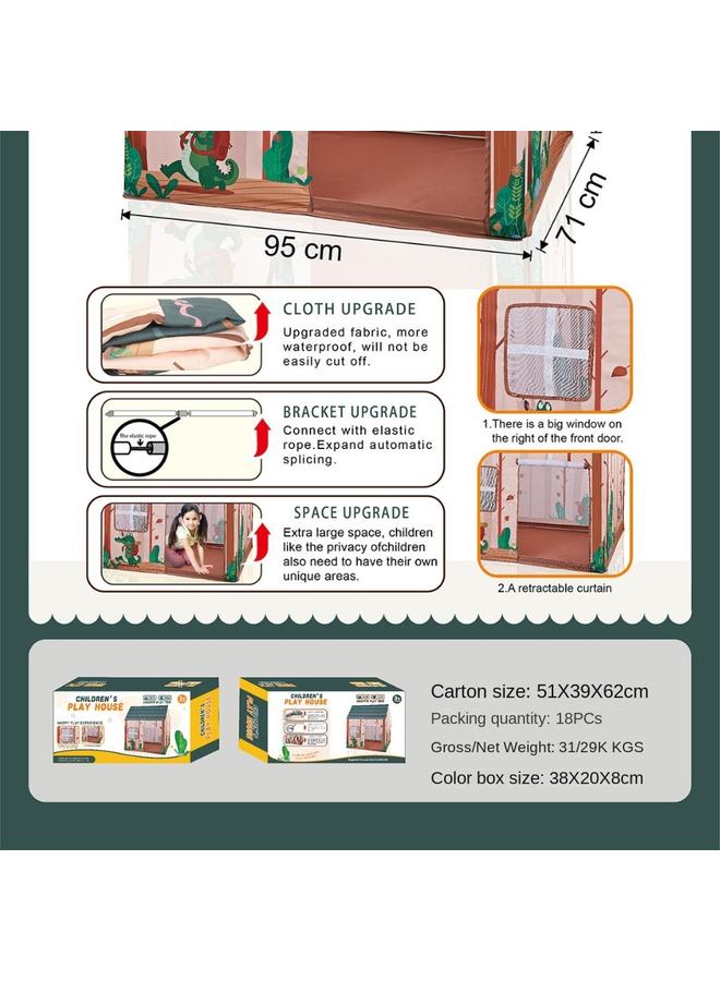 الأزرق جي دبليو <دعم غسل الماء> الأطفال مقاوم للماء ، فتح نافذة ، لعبة خيمة ، لعبة ، روضة أطفال ، ألعاب منزل صغير - Image 5