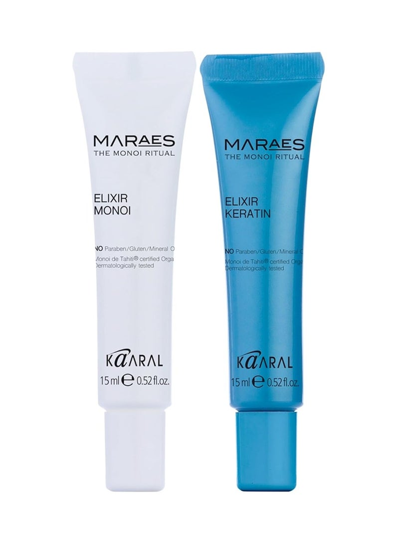 kaaral MARAES Color Nourishing DOPPIO ELIXIR Reconstruction Treatment for All Hair Types 15ml (12pcs) - Image 4