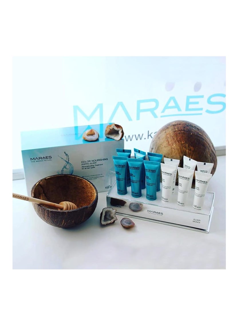 kaaral MARAES Color Nourishing DOPPIO ELIXIR Reconstruction Treatment for All Hair Types 15ml (12pcs) - Image 5