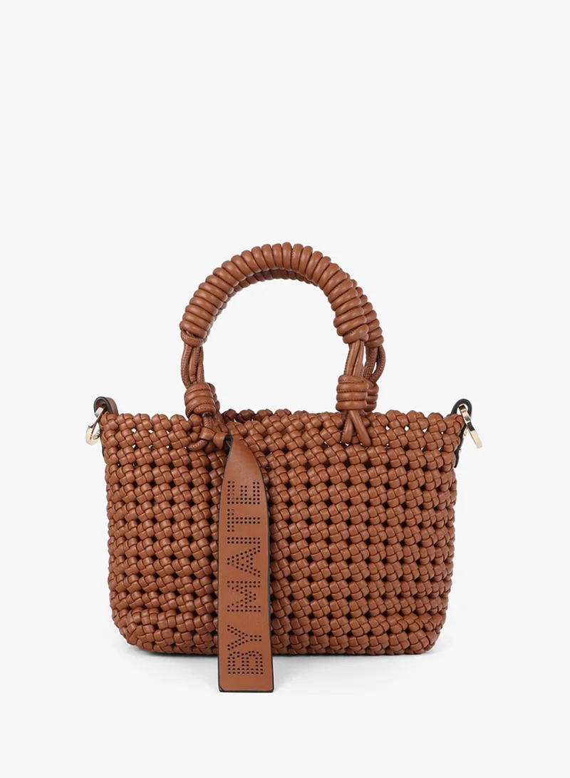 لولا كساديمونت Knotted Faux Leather Crossbody Bag