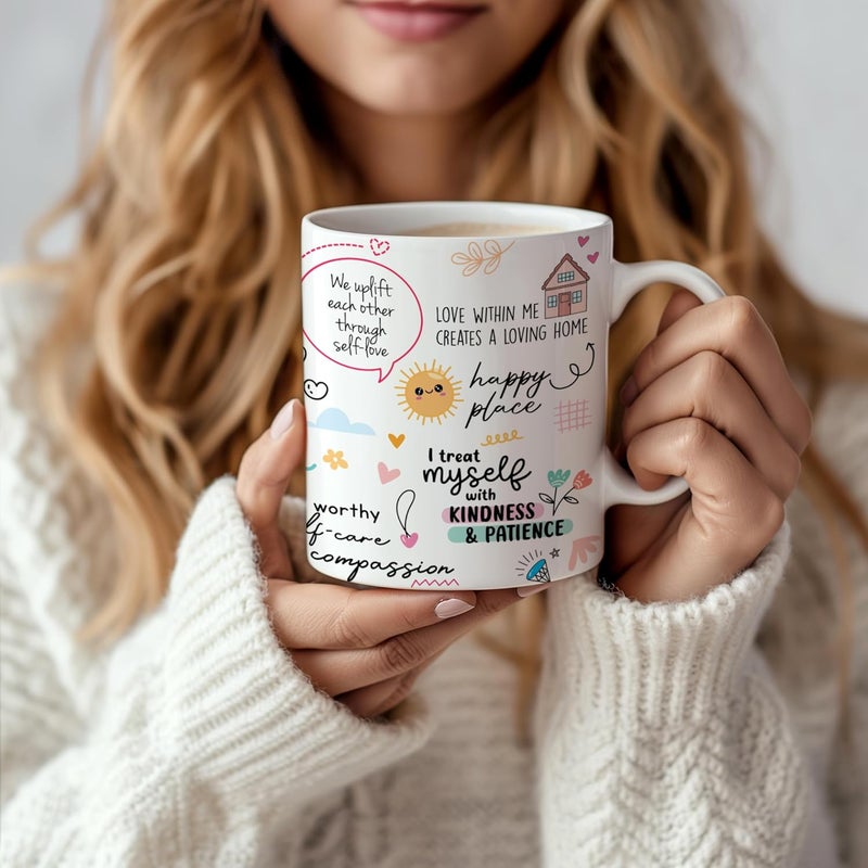 DAYS Mom Self Love Coffee Mug Thoughtful Gift for Mumma (350 ml) - Mother's, Best Gift for Mother Mummy Mum, Mom's Birthday - Dishwasher Microwave Safe - Image 4