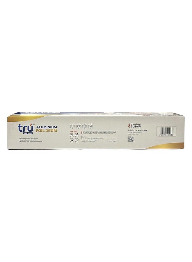 Tru Aluminum Foil - 30cm x 1 kg 1 Roll, with Cutter silver - Image 3