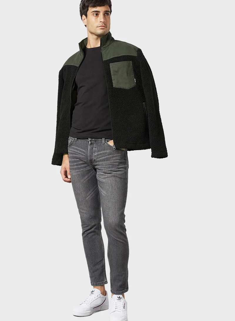 Only & Sons Color Block Sherpa Jacket